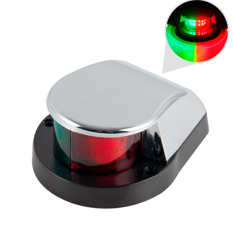 Fishing Boat Navigation Light - 12V LED Marine-Navigationslicht Zwei Rot-Grün-Weiße Buglichter