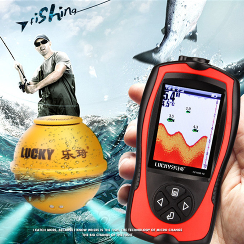 Drahtloser Sonar-Sensor, tragb – Fishing Boat Depth Finder Bewertung und Preis