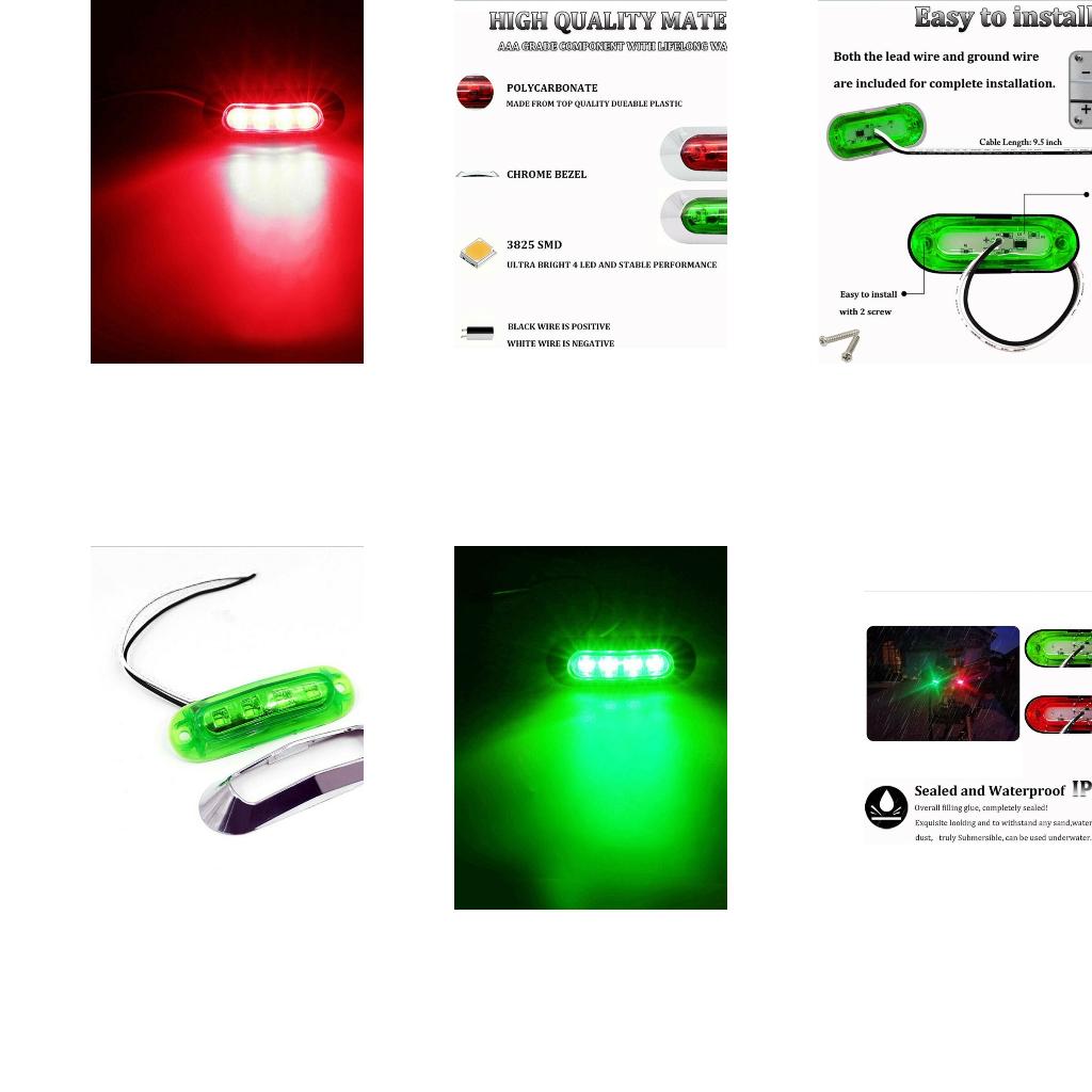 Wetterbeständiges rot-grünes M – Fishing Boat Navigation Light Bewertung und Preis